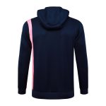 Chaqueta Con Capucha Barcelona 2025 2026 Azul Marino Rosa
