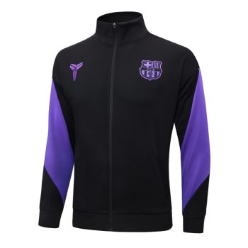 Ropa Deportiva Con Cremallera Larga Barcelona 2025 2026 Negro I Purpura