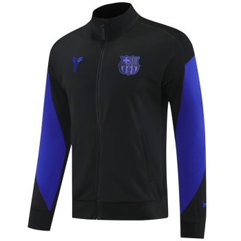 Ropa Deportiva Con Cremallera Larga Barcelona 2025 2026 Negro Purpura
