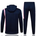 Conjunto Completo Chaqueta Con Capucha Barcelona 2025 2026 Azul Marino Rosa