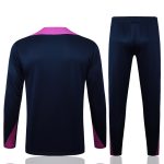 Conjunto Completo Sudadera Entrenamiento Barcelona 2025 2026 Azul Marino Purpura
