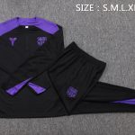 Conjunto Completo Sudadera Entrenamiento Barcelona 2025 2026 Negro Purpura