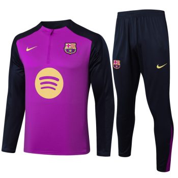 Conjunto Completo Sudadera Entrenamiento Barcelona 2025 2026 Purpura Azul Marino