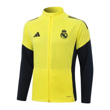 Ropa Deportiva Con Cremallera Larga Real Madrid 2025 2026 Amarillo Negro